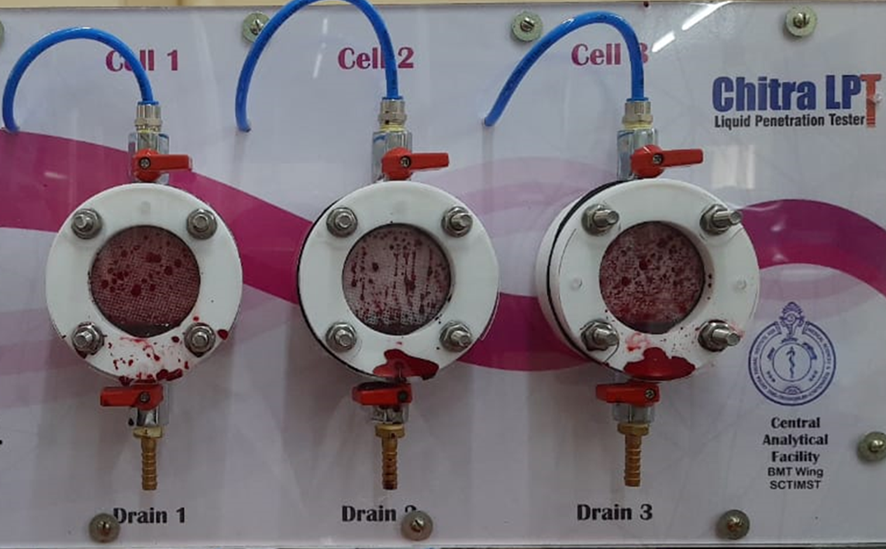 Synthetic Blood Penetration Test System